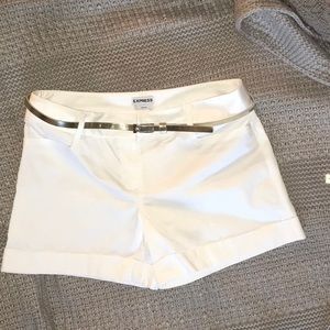 Express Editor Shorts White size 4